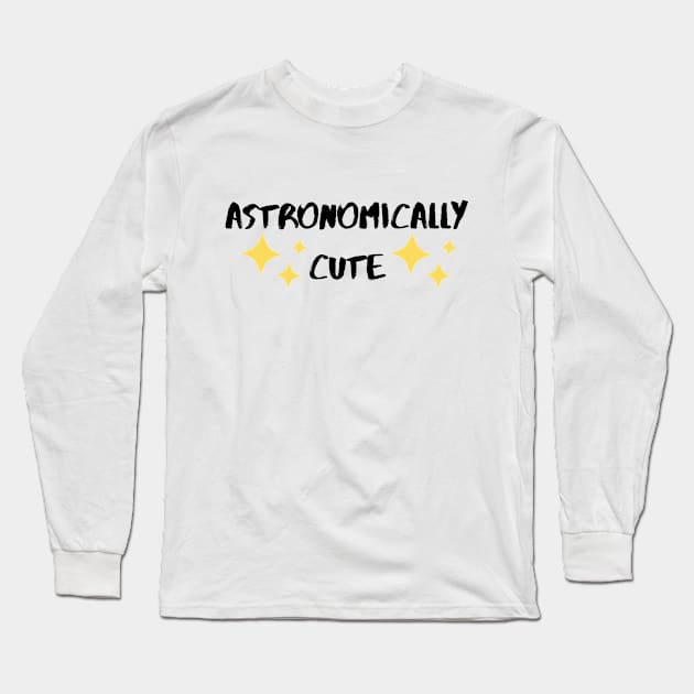 Astronomically Cute, Stars Long Sleeve T-Shirt by Valentin Cristescu